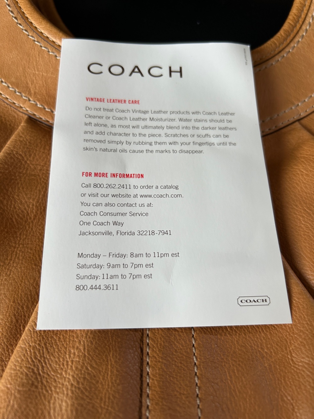 NWT Authentic Tan Leather COACH Ergo Hobo Bag. - Picture 10 of 11